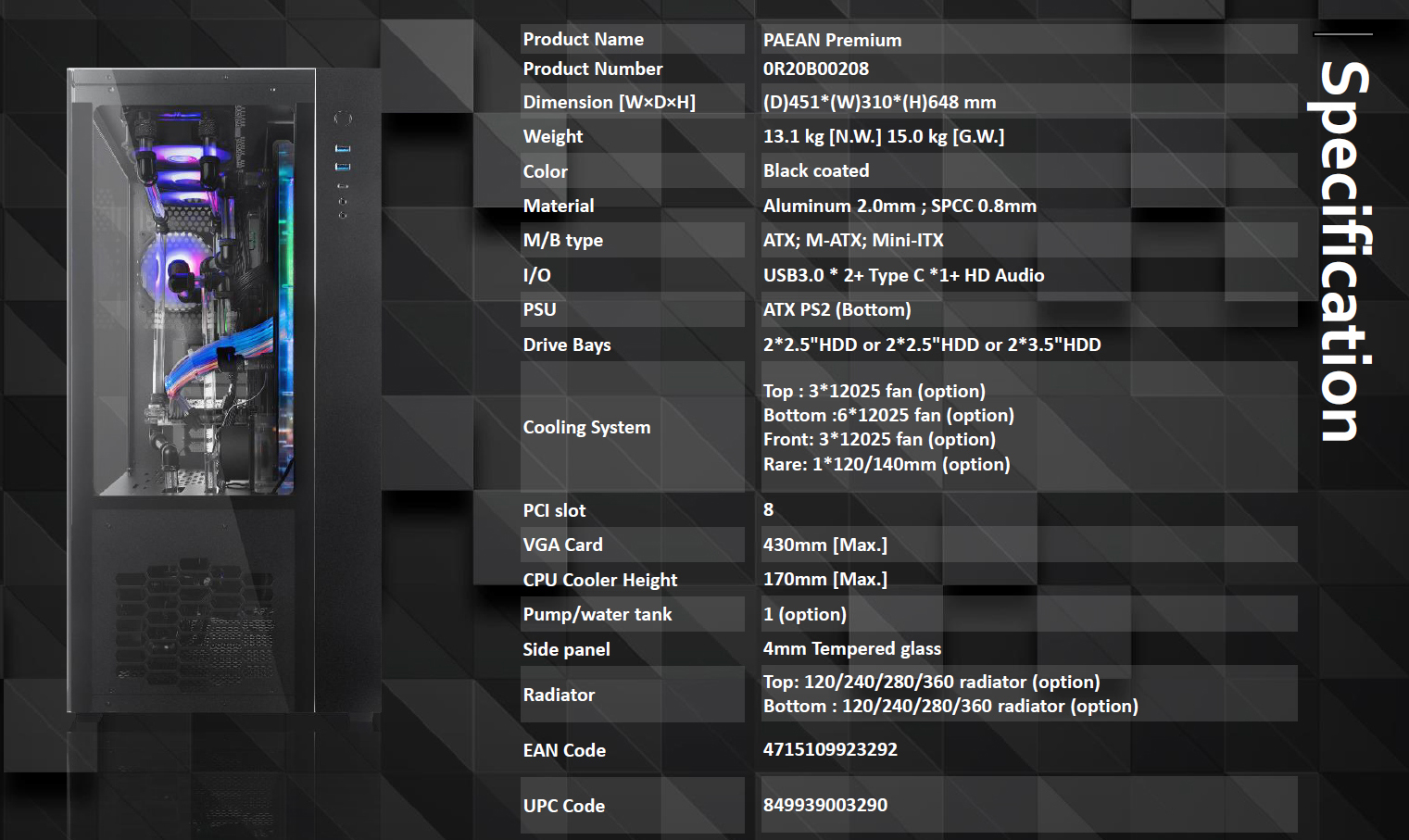 RAIJINTEK Cases